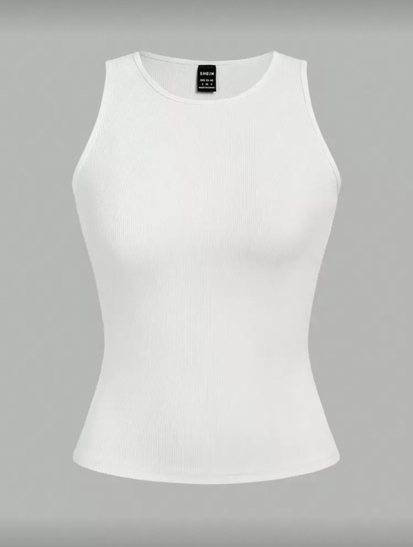 2pcs ribbed tank tops