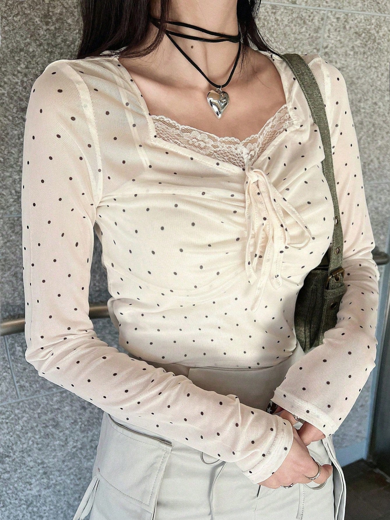 Polka dots top